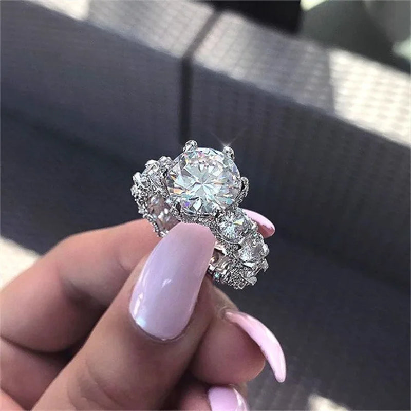 Vintage Accessories for Women Zircon Rings for Women Moissanite Ring Valentines Day Gift Designer Jewelry Gift Anillos Mujer