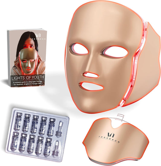 Light Therapy Mask inkl. 10 st BioAqua Serum & E-bok