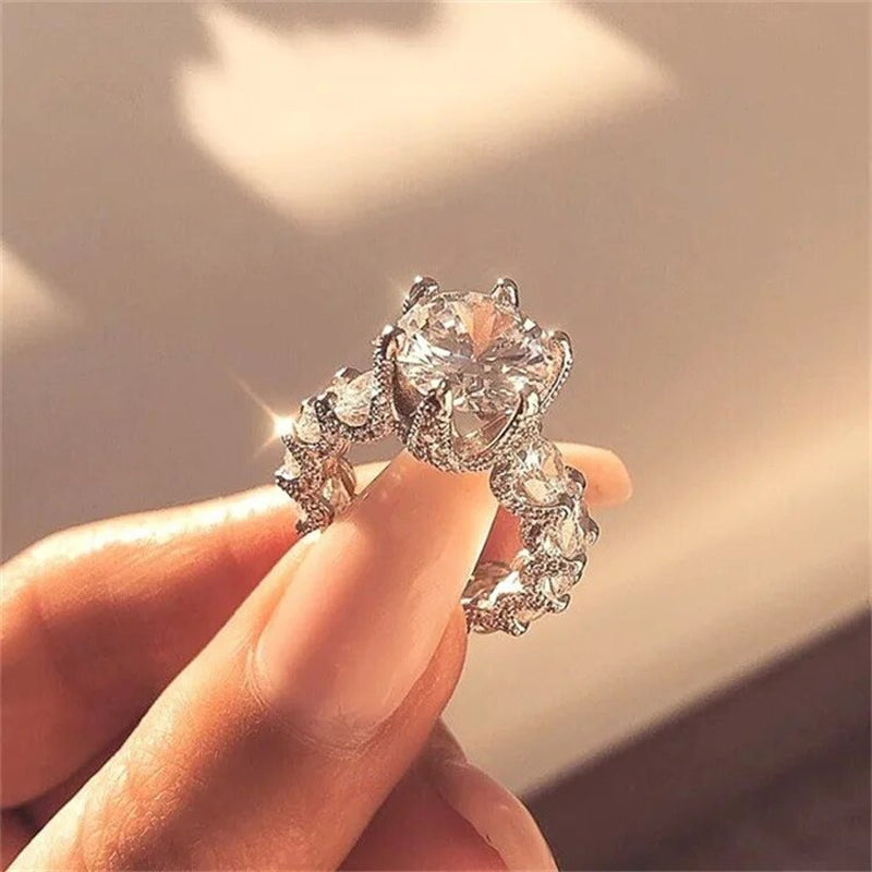 Vintage Accessories for Women Zircon Rings for Women Moissanite Ring Valentines Day Gift Designer Jewelry Gift Anillos Mujer